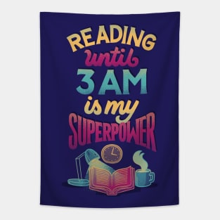 Reading Until 3 AM Tapestry