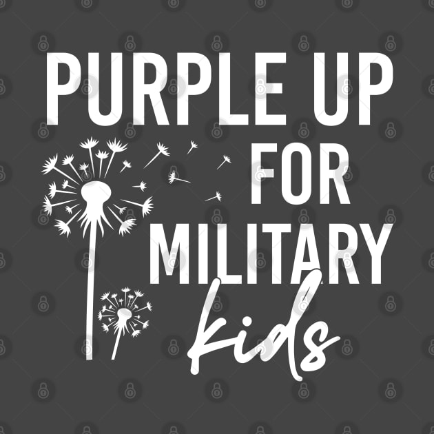 Purple Up For Military Kids Military Child Month USA by Rosemat