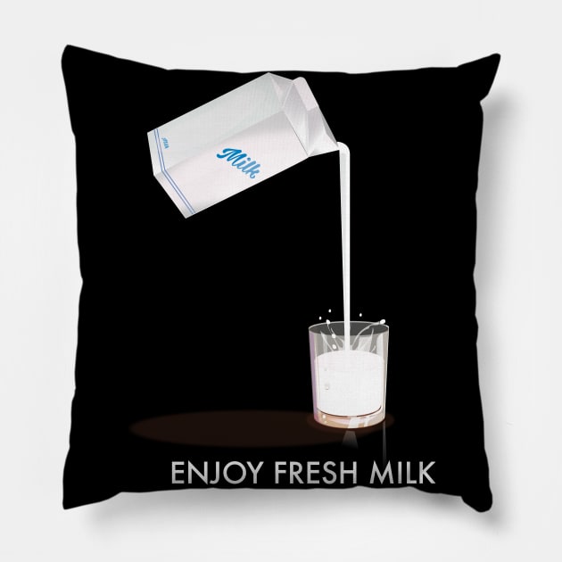 Enjoy Fresh Milk Pillow by nickemporium1