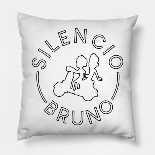 Silencio Bruno (Dark) Pillow