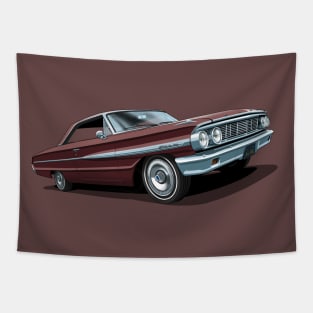 1964 Ford Galaxie 500 in vintage burgundy Tapestry