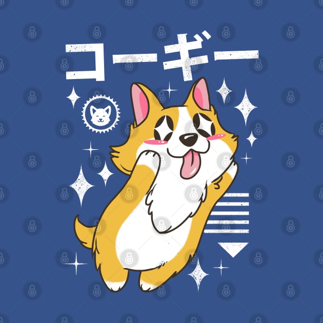 Kawaii Corgi by Vincent Trinidad Art