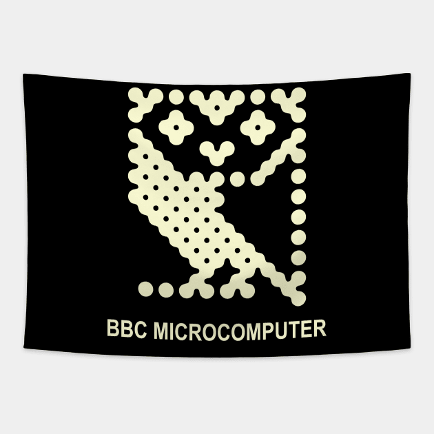 bbc microcomputer micro computer owl Tapestry by goatboyjr