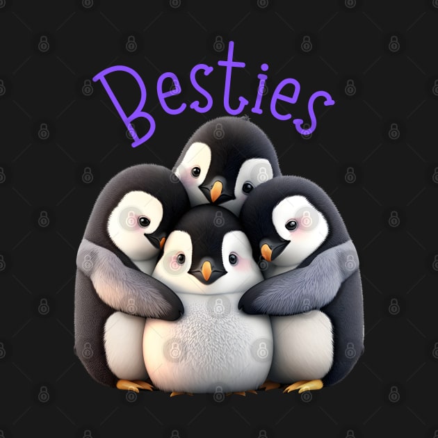 Cute Best Friend Penguins by Lazy Essentials