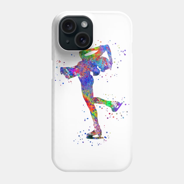 Ice skating Phone Case by RosaliArt