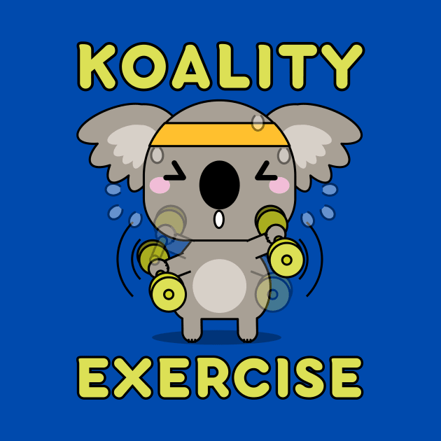 Koality Exercise Kawaii Koala Bear Pun by Caregiverology