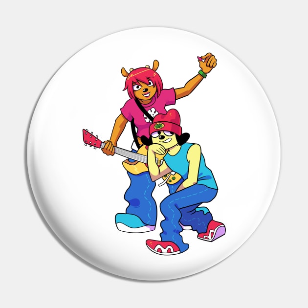 Parappa and Lammy Pin by scrims