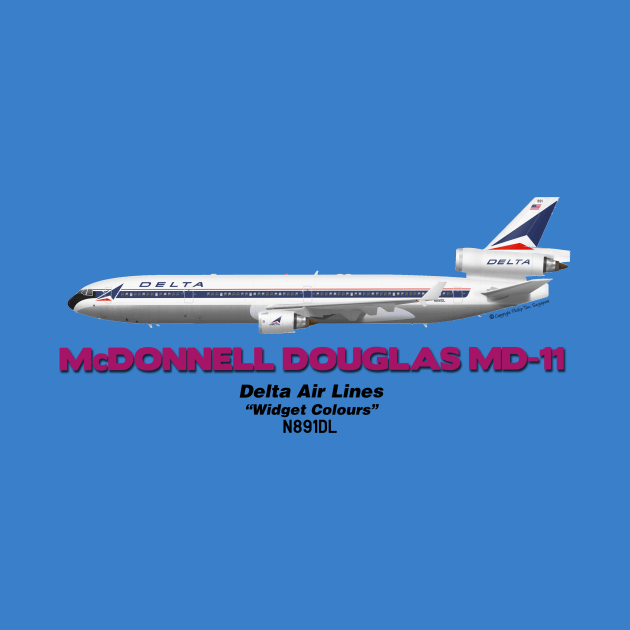 McDonnell Douglas MD-11 - Delta Air Lines "Widget Colours" by TheArtofFlying