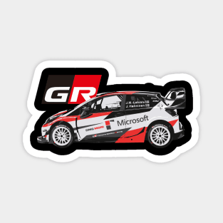 Toyota Yaris GR WRC Car Magnet