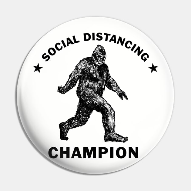 Bigfoot Social Distancing Champion (Light Colors) Pin by Pop Fan Shop