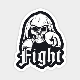 Boxer skull fighter Magnet