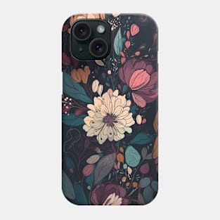 Moody Floral Blossoms Phone Case