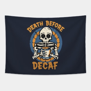 Death Before Decaf Tapestry