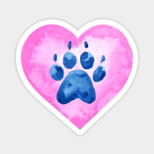 Dogs are love! Pink Magnet