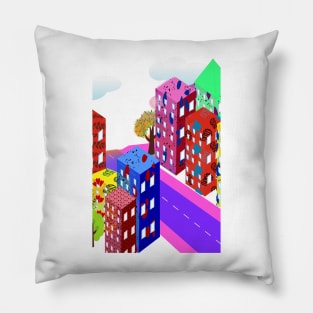 Abstract Urban Pillow