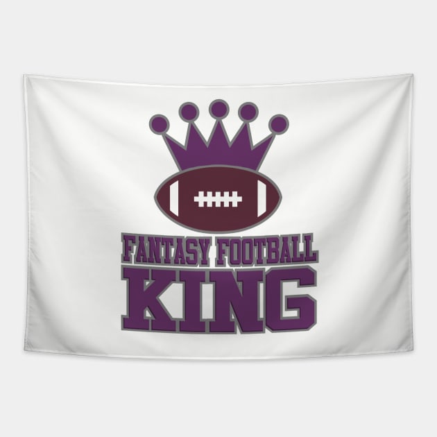 Fantasy Football King Tapestry by DavesTees