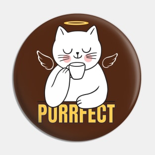 Purrfect tea Pin