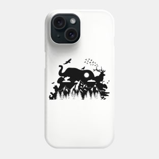 Nature Silhouette Design Phone Case