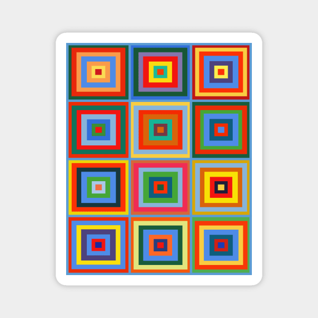 Op Art #51 Kandinsky Magnet by RockettGraph1cs