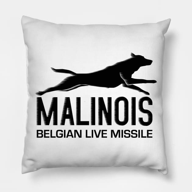 Malinois  - Belgian shepherd - Mechelaar Pillow by Nartissima