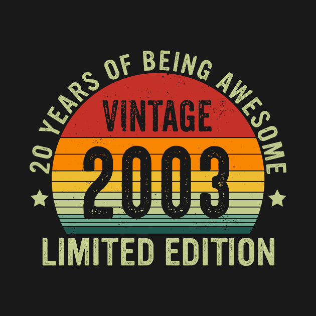 Vintage 2003 Limited Edition 20 Years Of Being Awesome by JustBeFantastic