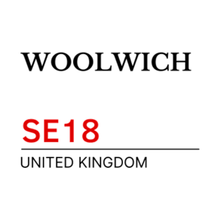 Postcode Woolwich SE18 United Kingdom T-Shirt