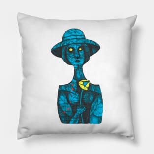 girl with a flower Pillow