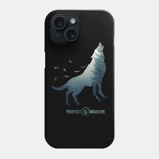 Protect Wildlife - Nature - Wolf Silhouette Phone Case