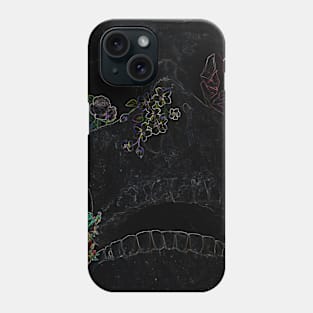 Skull and flowers Phone Case