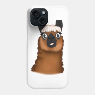 Cute Llama Drawing Phone Case