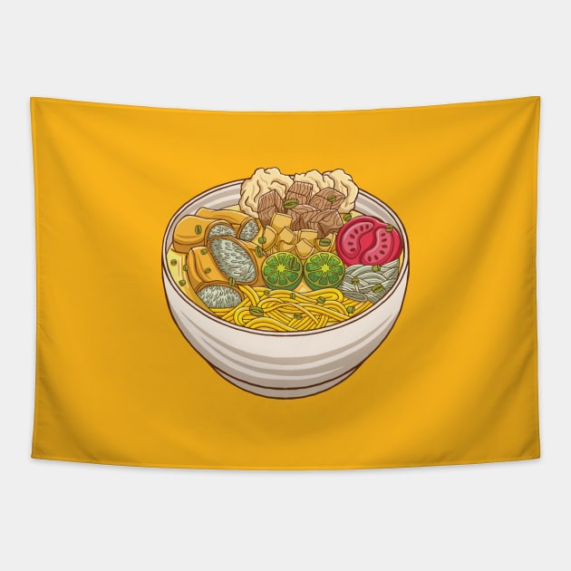 Soto Mie Bogor Tapestry by MEDZ