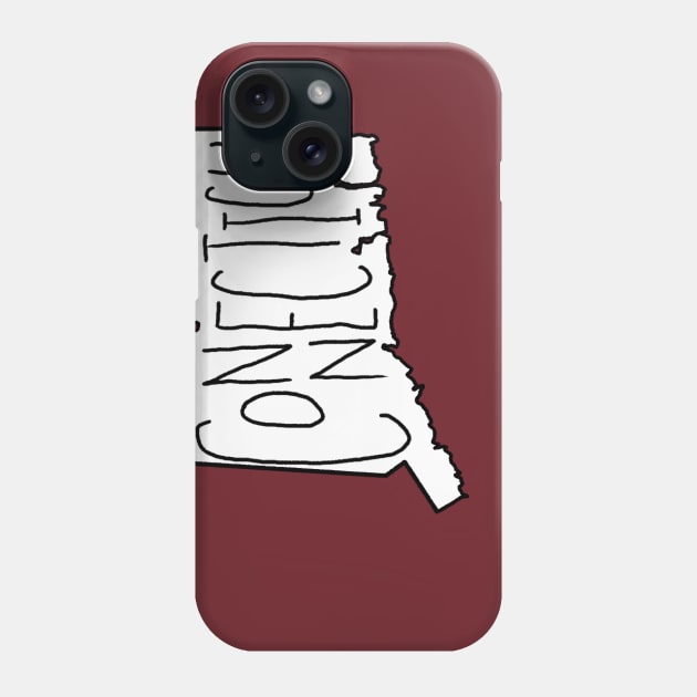 The State of Connecticut - no color Phone Case by loudestkitten