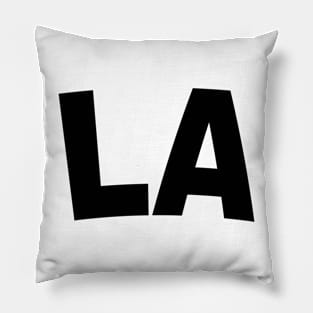 LA Bold Black Pillow