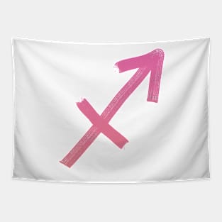 Sagittarius on pink paper Tapestry