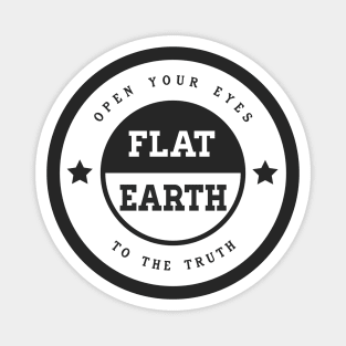 Flat Earth Circle Logo 3 Magnet