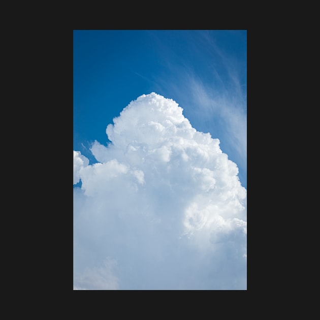 Rising storm cloud and blue sky scape by Juhku