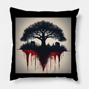 halloween tree design Pillow