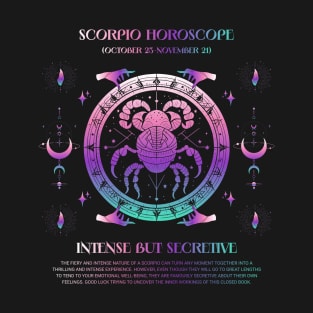 Scorpio Zodiac Sign Horoscope T-Shirt