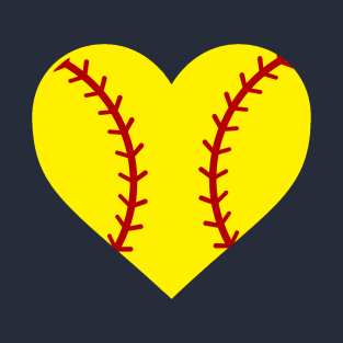 Softball Heart T-Shirt