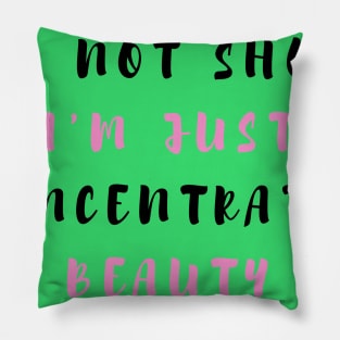 I'm Not Short I'm Just Concentrated Beauty Funny Shirt Quotes Novelty Mom Gift Pillow