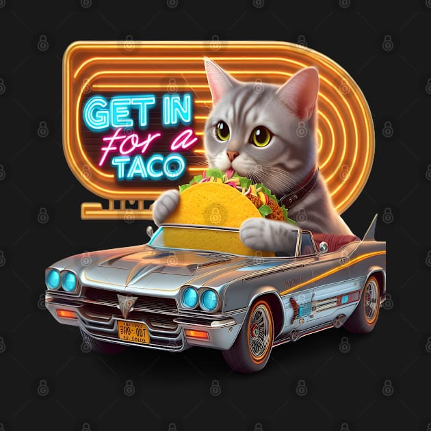 Cat In Car Majesty Get in for a taco by coollooks