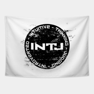 INTJ - Distressed - Personality Type | T-Shirt | Myers Briggs | MBTI | Typology | Mastermind | Architect Tapestry