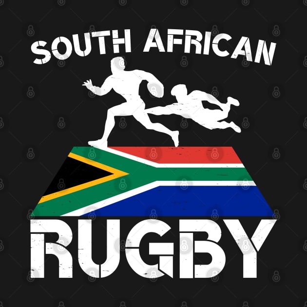 South Africa Flag Rugby Field by BraaiNinja