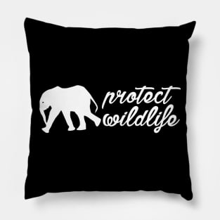 protect wildlife - elephant Pillow
