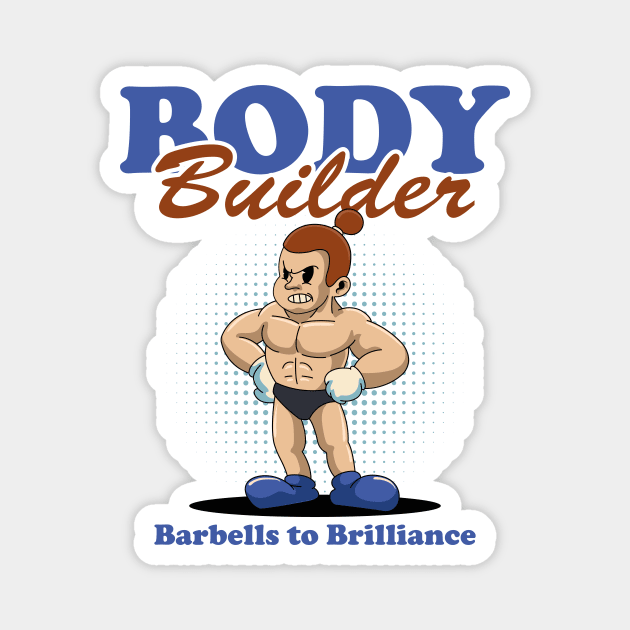 Funny Body Builder Magnet by milatees