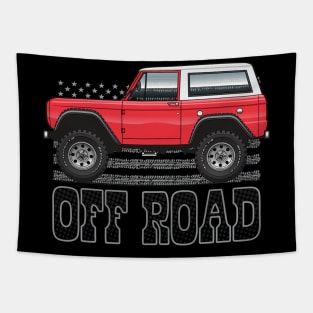 Red Off-Road Tapestry