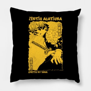 Yellow zenitsu dm Pillow