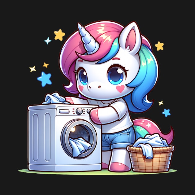 Magical Laundry Day with Unicorns 🧺 by Pink & Pretty