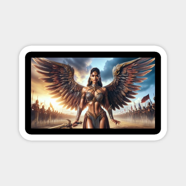 Winged Warrior Magnet by IcarusPoe