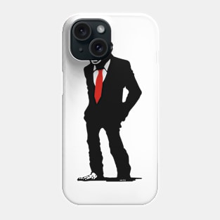 monkey in black suit Phone Case